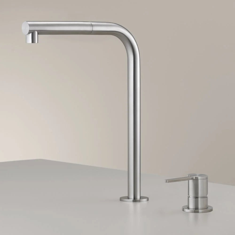 Змішувач настільний з однією ручкою CeaDesign Кitchen, сатин (INV 100) - Фото 2